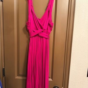 Joyfolie Magenta Midi Dress
